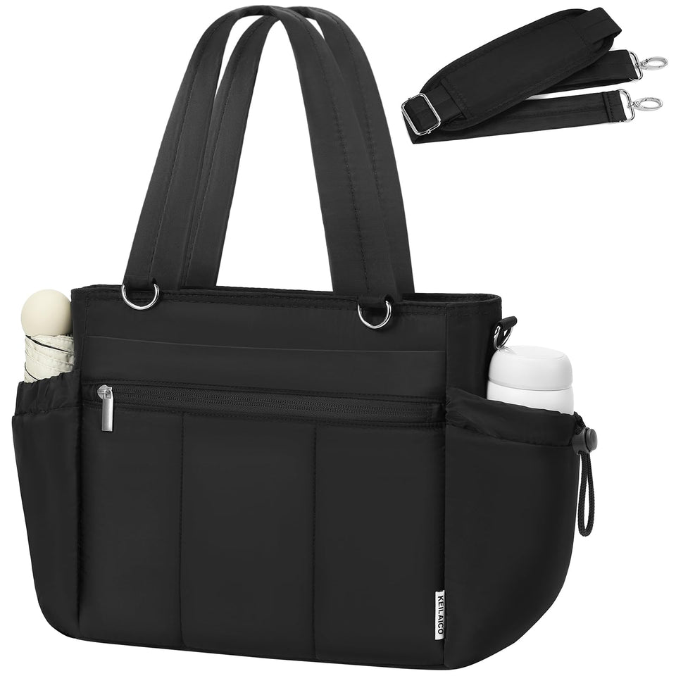 KEILAICO lunch box for women front view highlights lightweight tote design for daily use