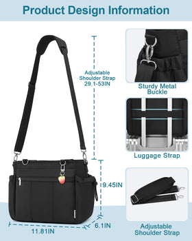 KEILAICO lunch box women main pocket and compartments illustrate organized storage