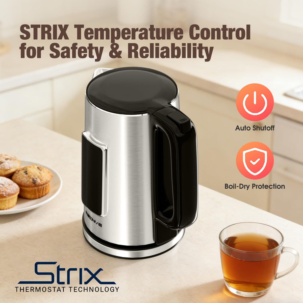 KEINVE 6 presets tailor temperatures for tea and coffee