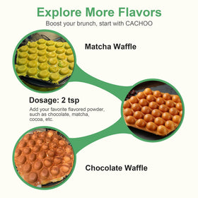 KEINVE Bubble Waffle Maker family-friendly setup for fun breakfasts.