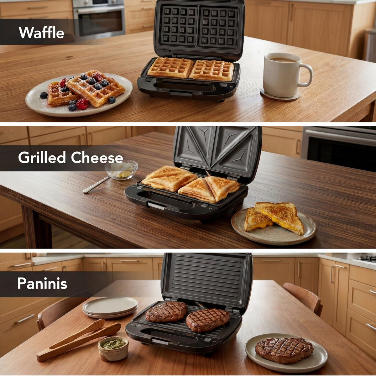 KEINVE easy-clean removable plates simplify maintenance after cooking.
