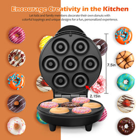 KEINVE mini donut maker on kitchen counter in compact design