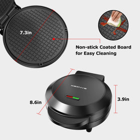 KEINVE waffle cone maker side view, sleek countertop appliance.
