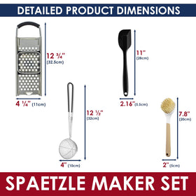 KEISSCO cleaning brush included for simple maintenance after cooking.