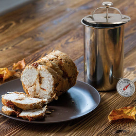 Keissco ham maker thermometer enables precise heat control for tender results.