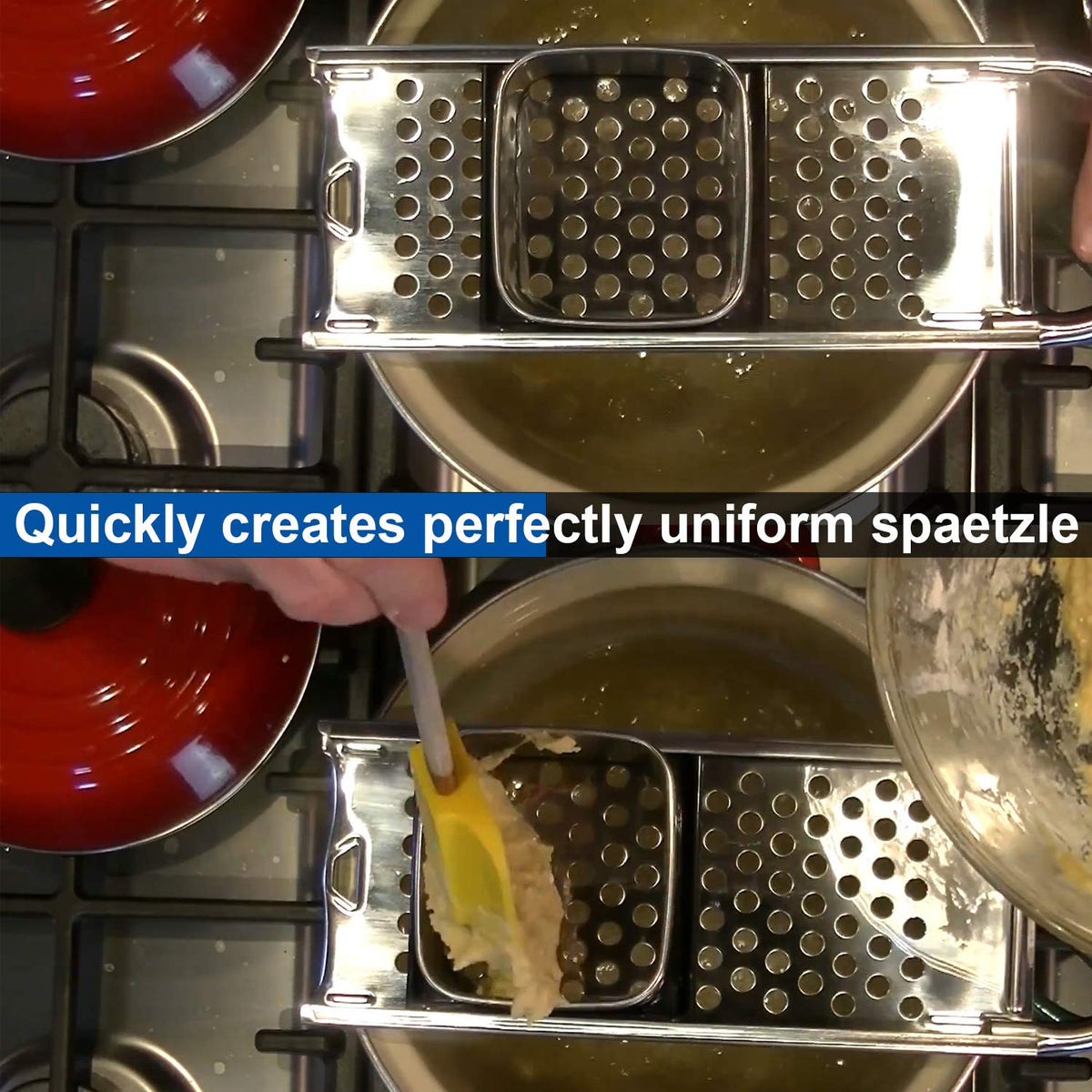 KEISSCO spider strainer stainless steel for quick lifting and draining.