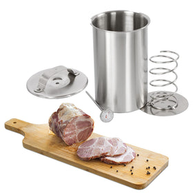 Keissco stainless steel ham maker with durable, rust-resistant construction.