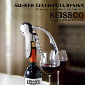 KEISSCO wine opener soft grip offers comfortable handling during use