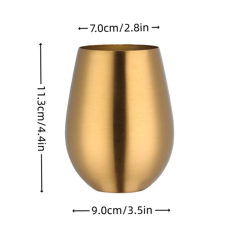 Versatile Keiwhsly cups for juice, cocktails, or desserts.