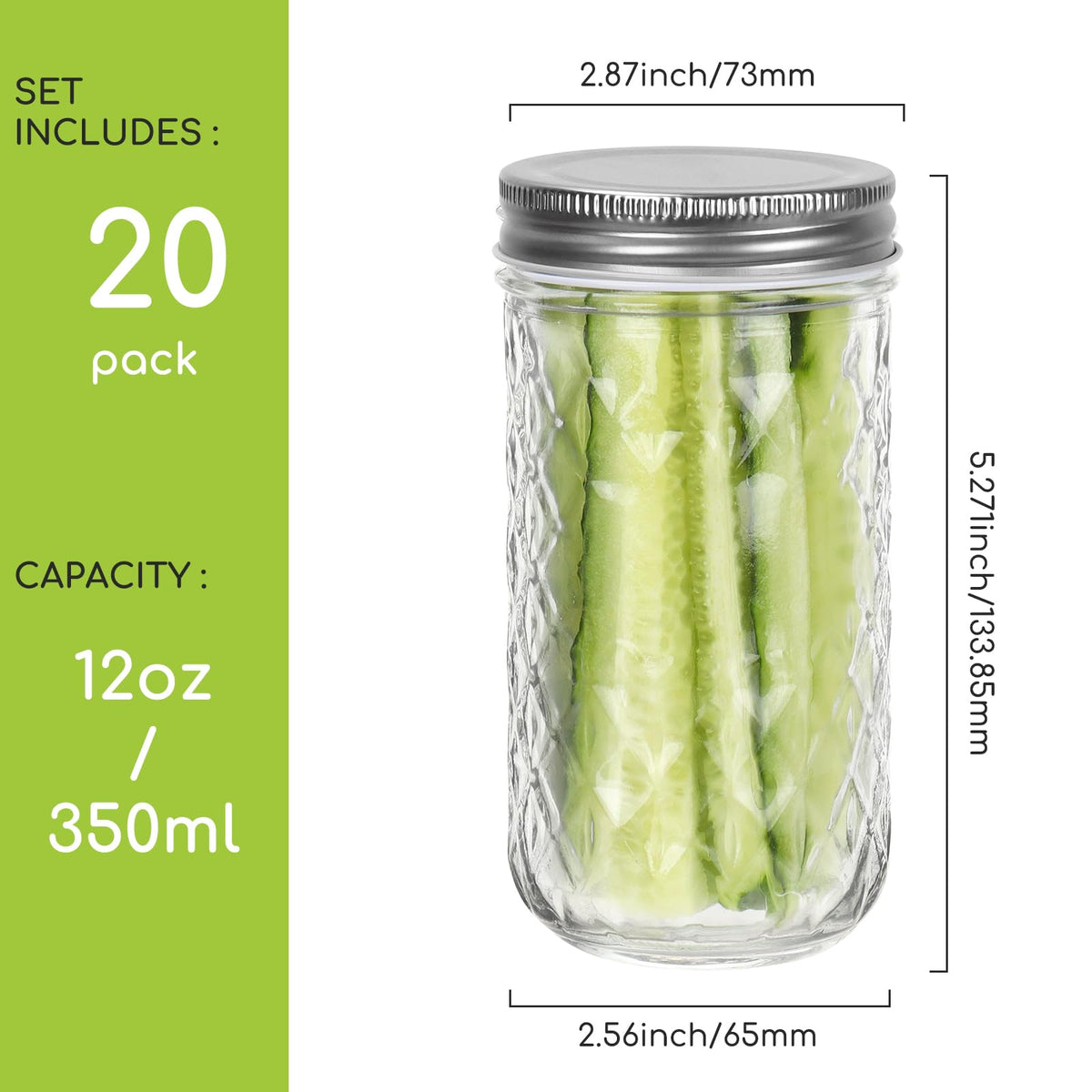 Keketin durable jars ideal for jams, smoothies, and pantry storage.