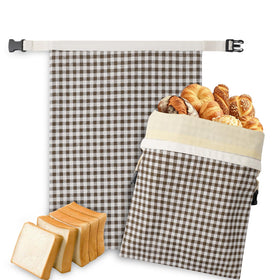 KEKUOU beeswax bread bags 2-pack keep sourdough fresh naturally
