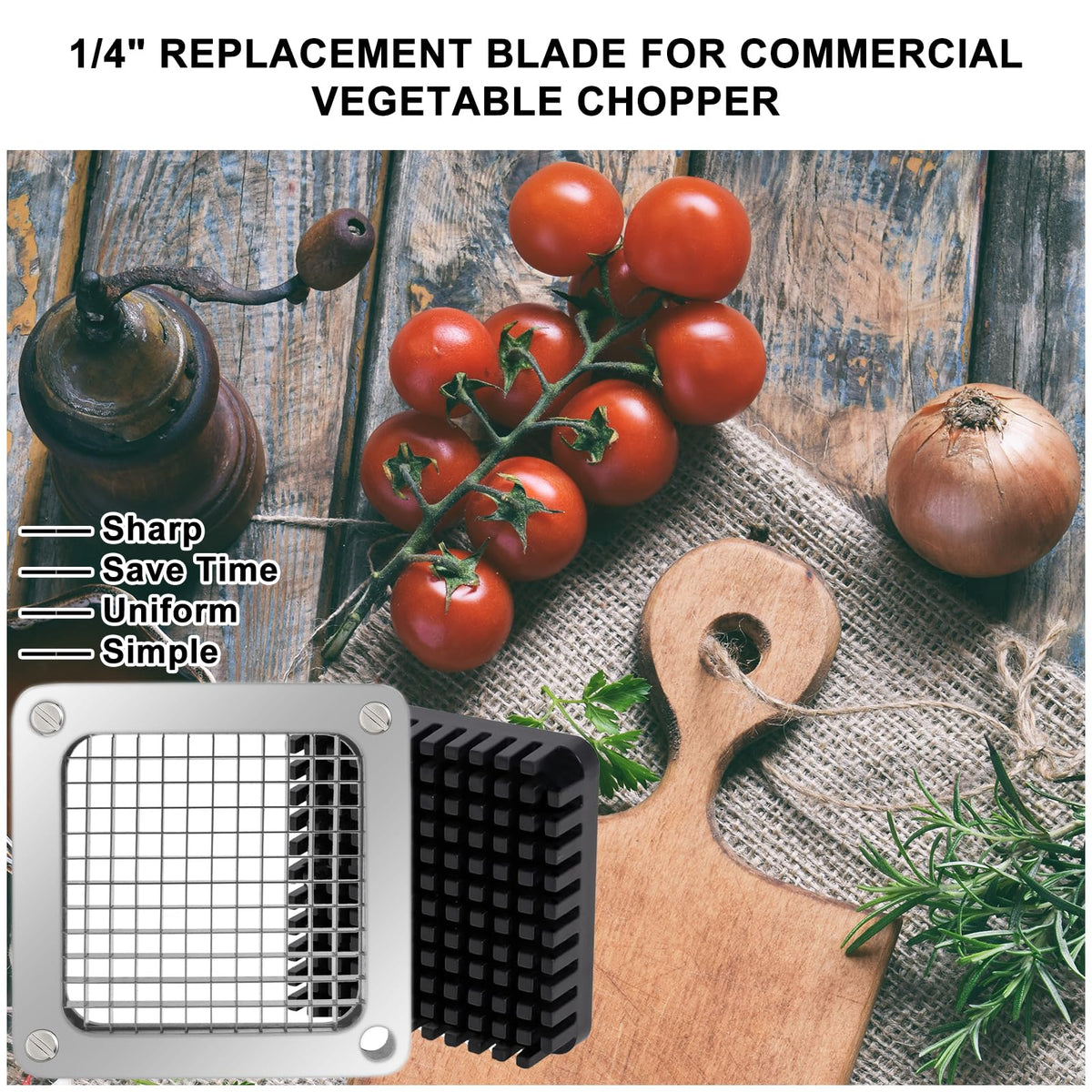 KELEYU blade fits most commercial choppers for versatile prep