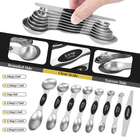 KELOFKO brushed stainless steel cups, durable and easy to clean for cooking