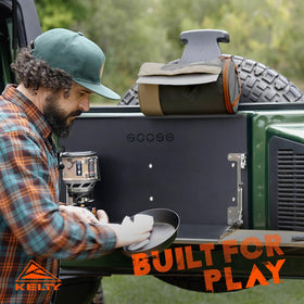 Kelty Spill-Ender extra loops enable versatile mounting on tent poles or vehicles.