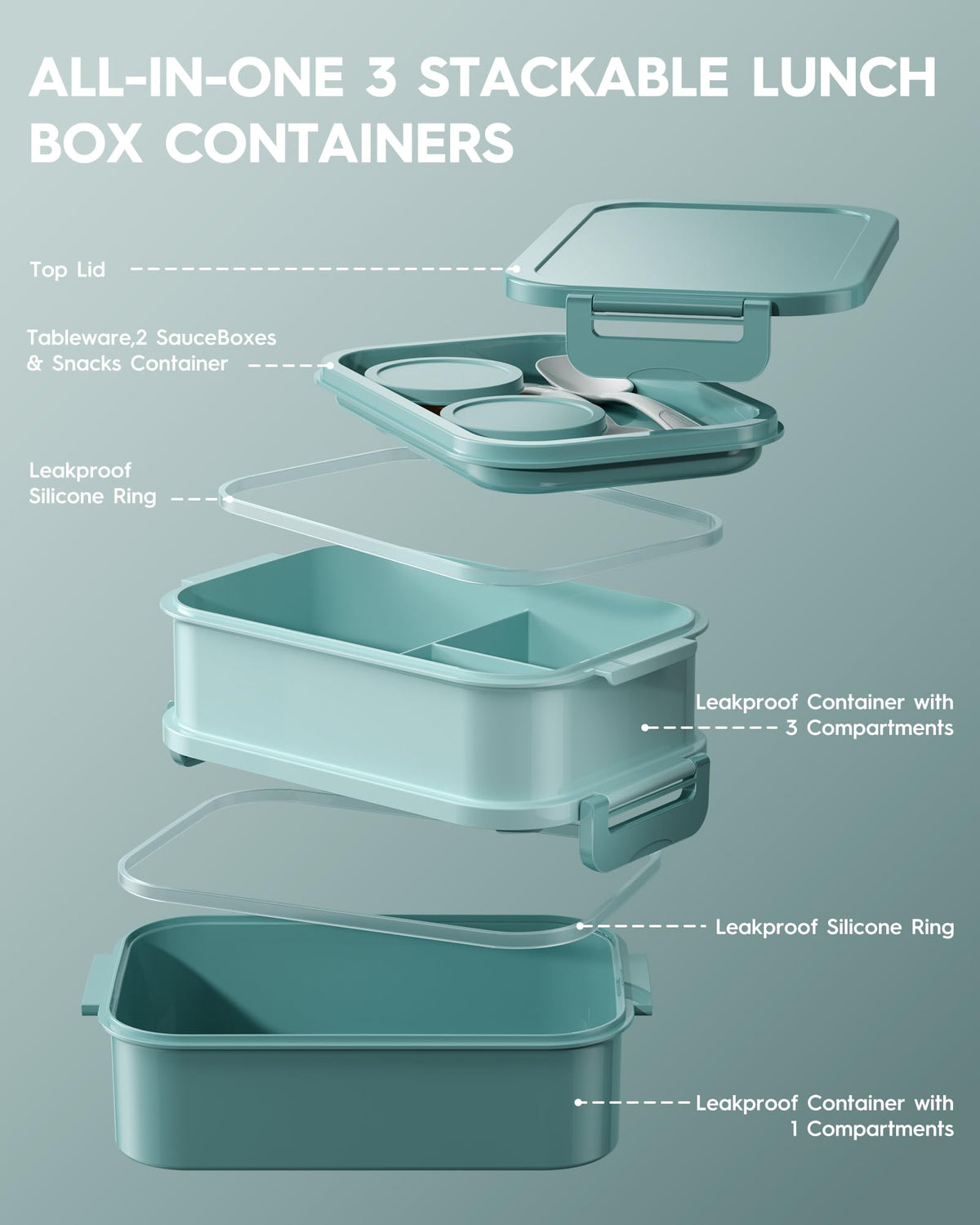 KEMETHY green therm bag attached to bento box for temperature control