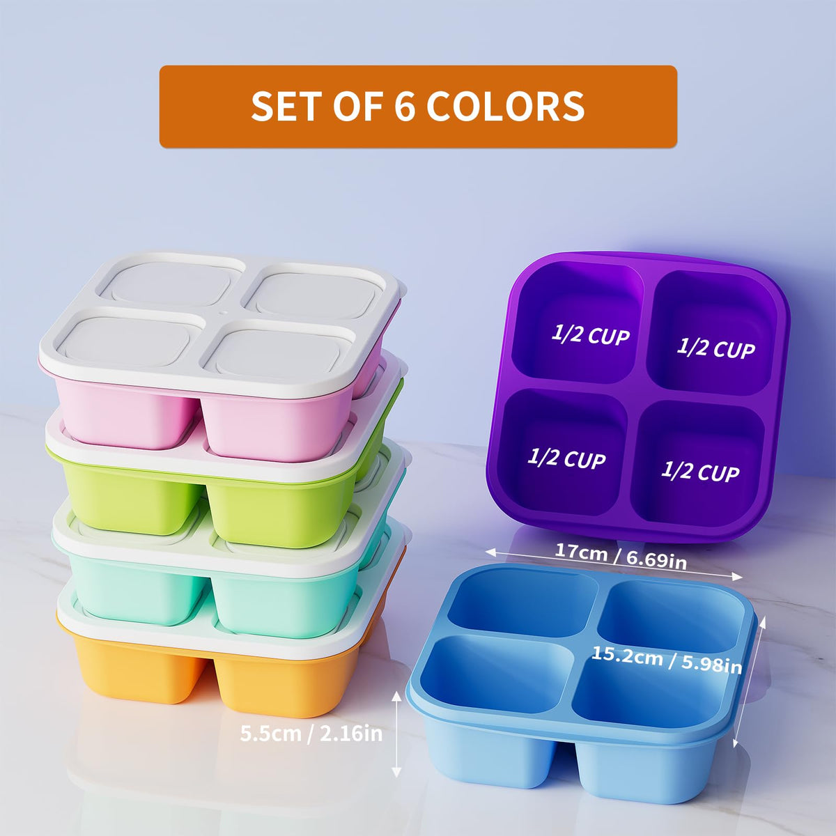 KEMETHY bento lid showing easy-open semicircular design for quick access.