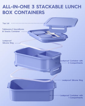 KEMETHY built-in sauce containers keep dips neat while commuting.