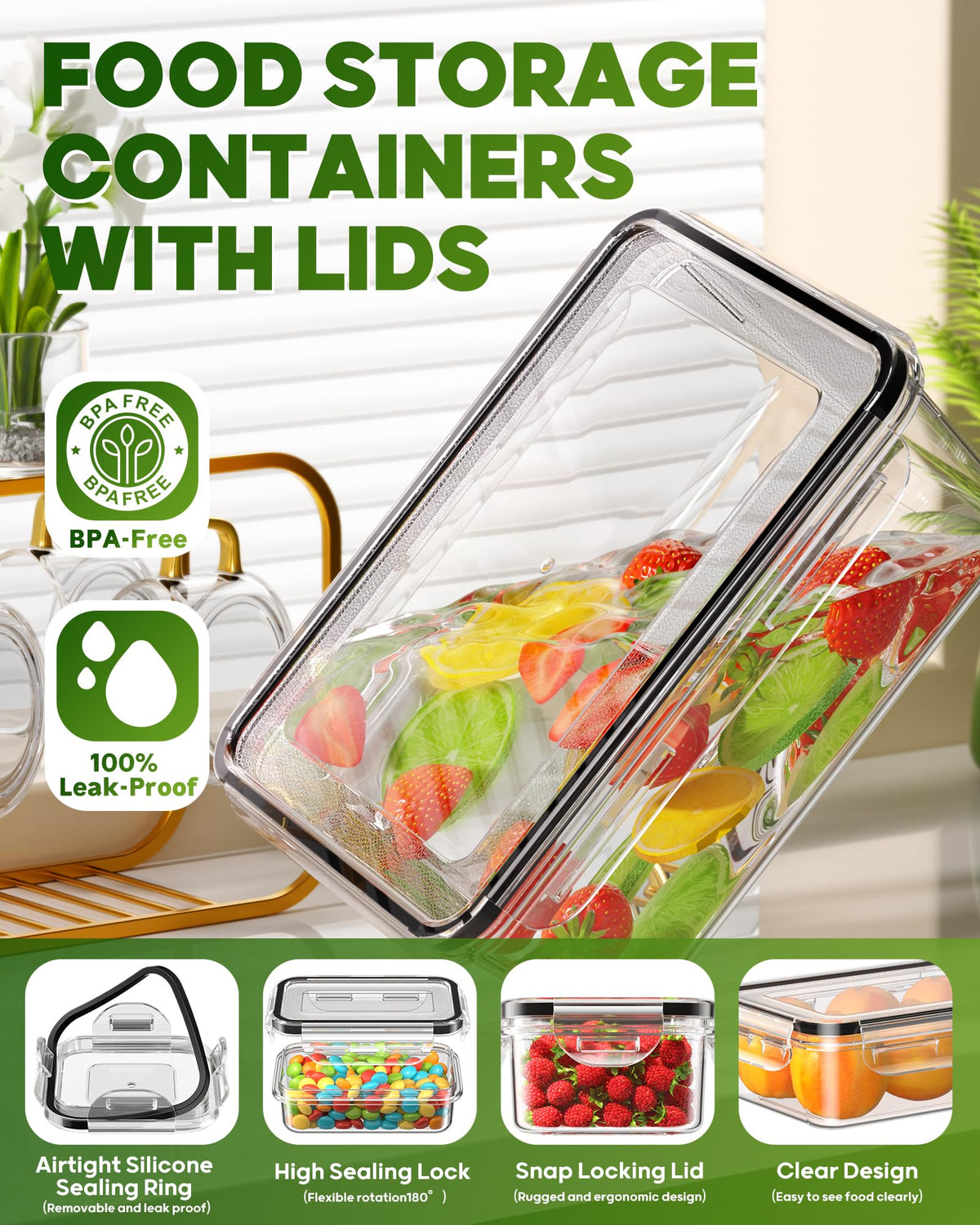 KEMETHY BPA-free clear plastic emphasizes safe content viewing.