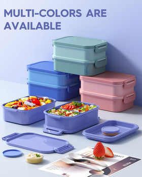 KEMETHY dishwasher and microwave compatibility for easy meal prep cleanup.