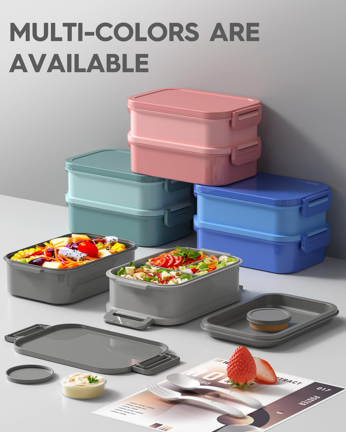KEMETHY 74oz capacity enables varied meal portions and desserts.