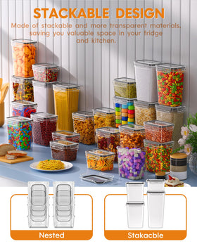 Kemethy kitchen pantry organization showing compact, stackable design