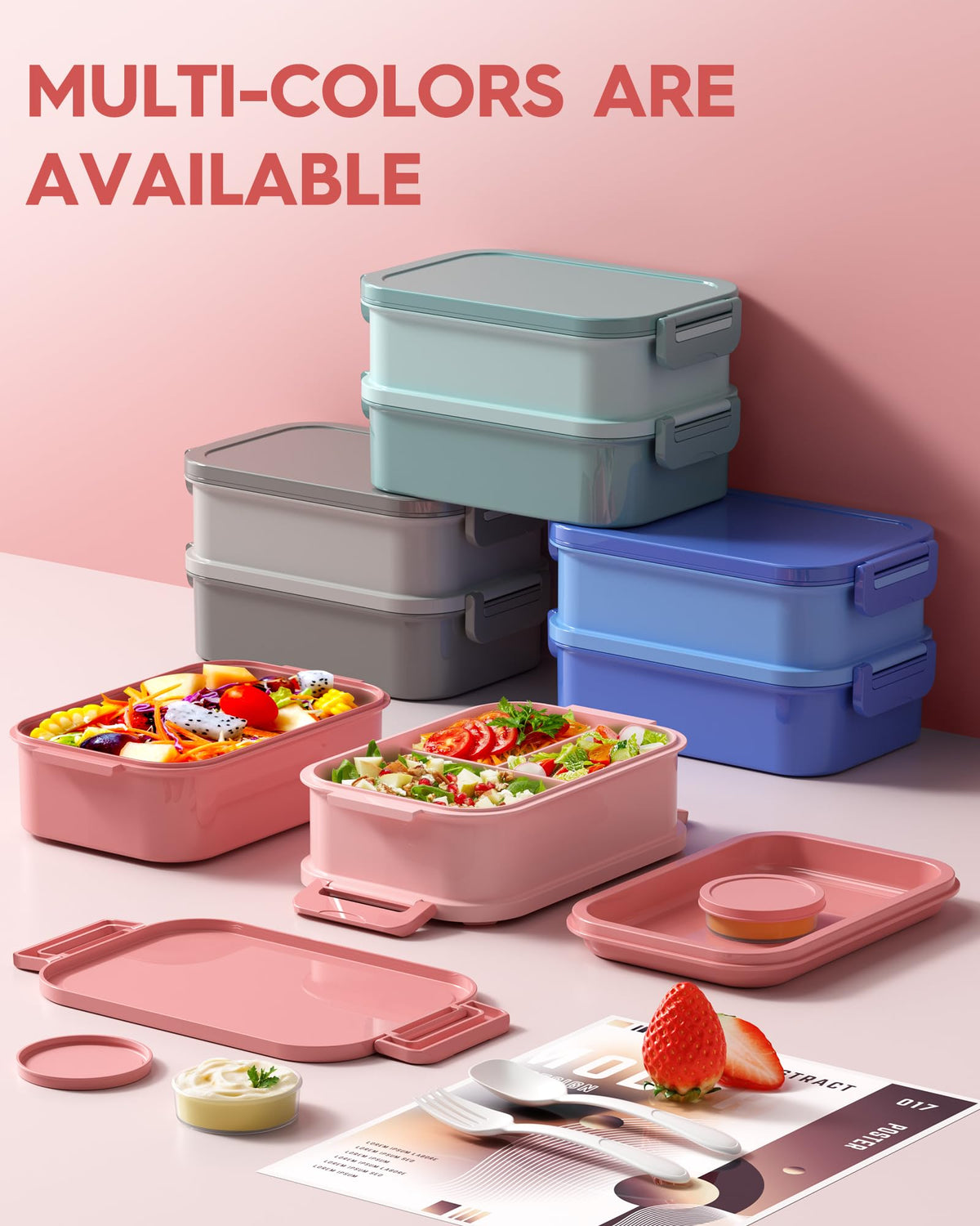KEMETHY large capacity 74oz suitable for work school and outings