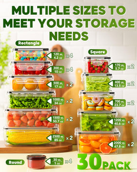 KEMETHY leak-proof airtight seals keep food fresher longer
