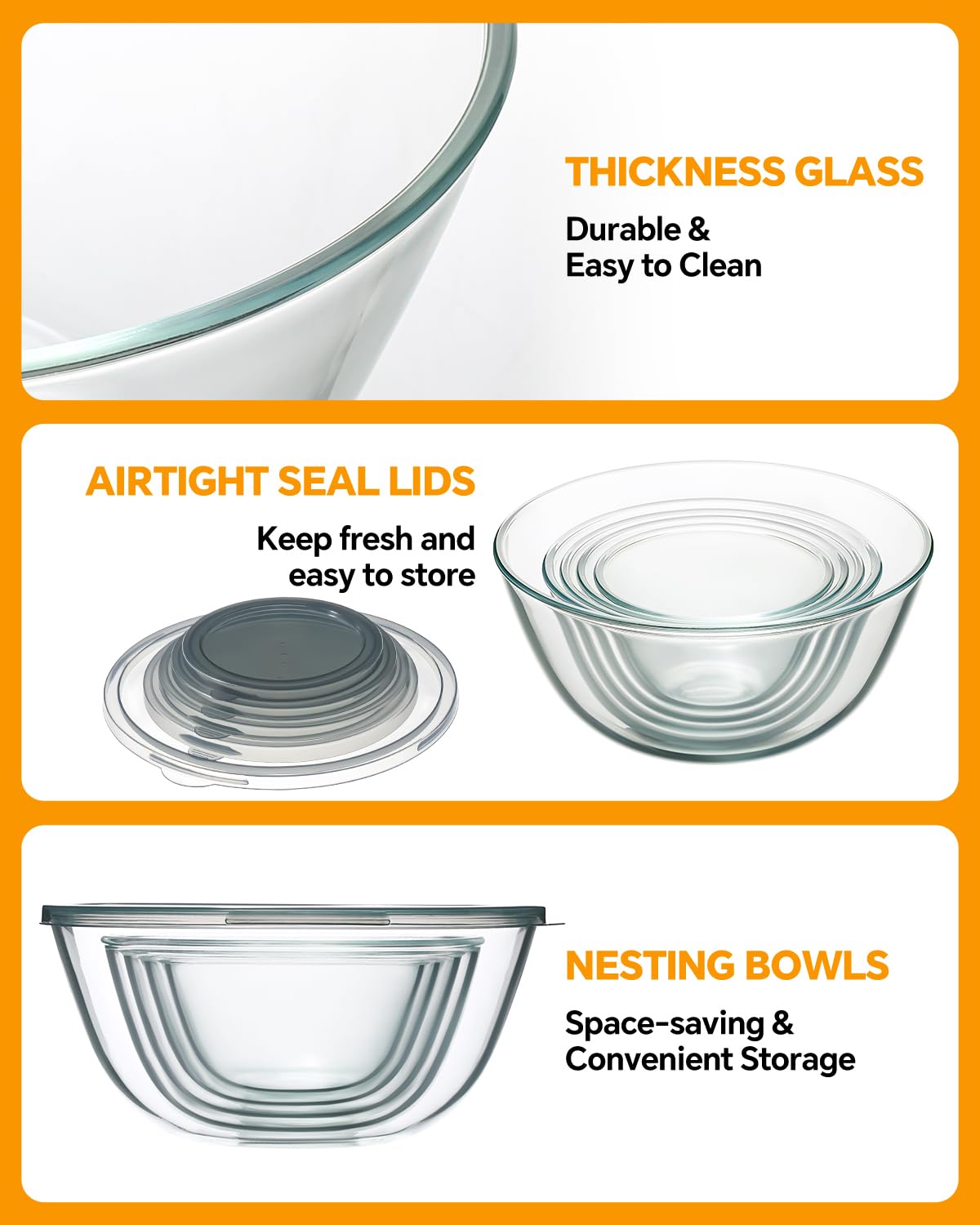 KEMETHY nesting design bowls save space and keep kitchen organized