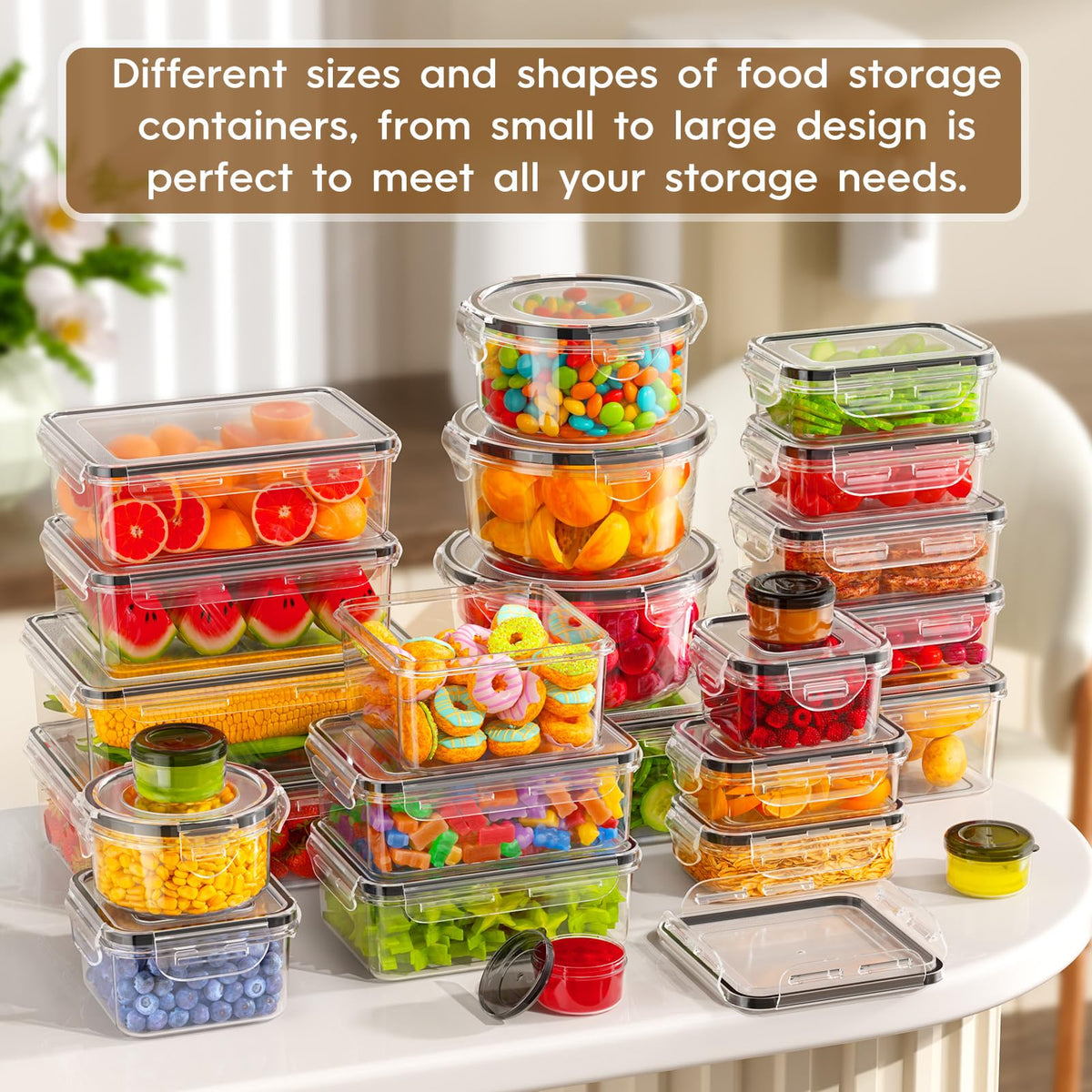 KEMETHY portable lunch containers ideal for work, school, or travel.