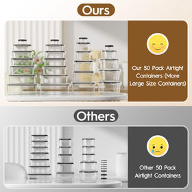 KEMETHY round containers with silicone seals keep leftovers fresh and odor-controlled.