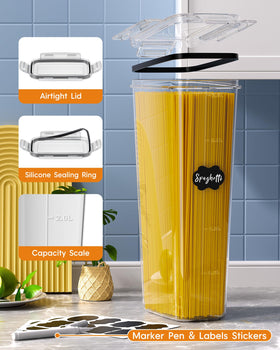 Kemethy silicone seals and four latches ensure an airtight seal for freshness