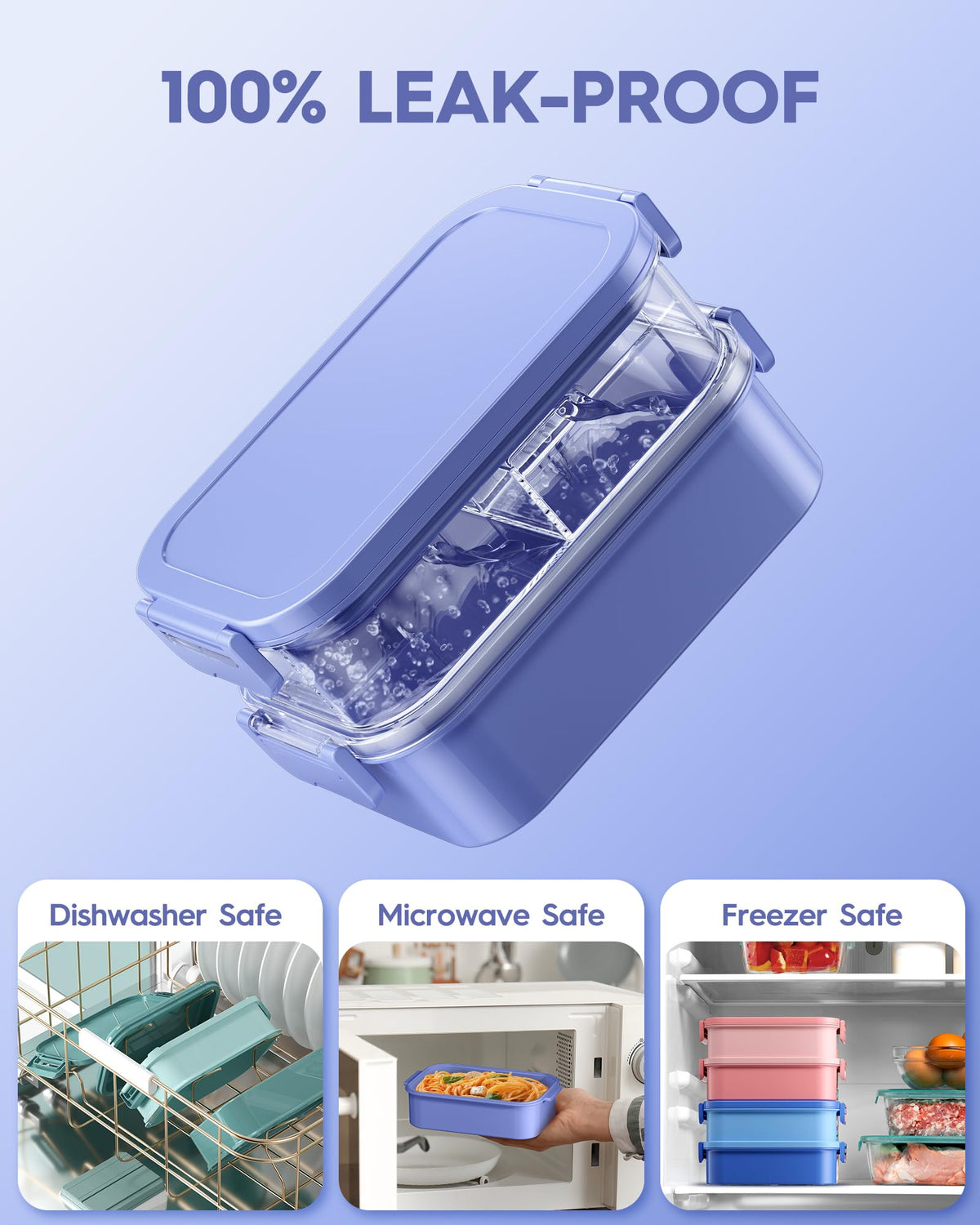 KEMETHY built-in utensils for convenient on-the-go meals.