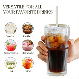 KEMORELA glasses suitable for cocktails, tea, and infused water