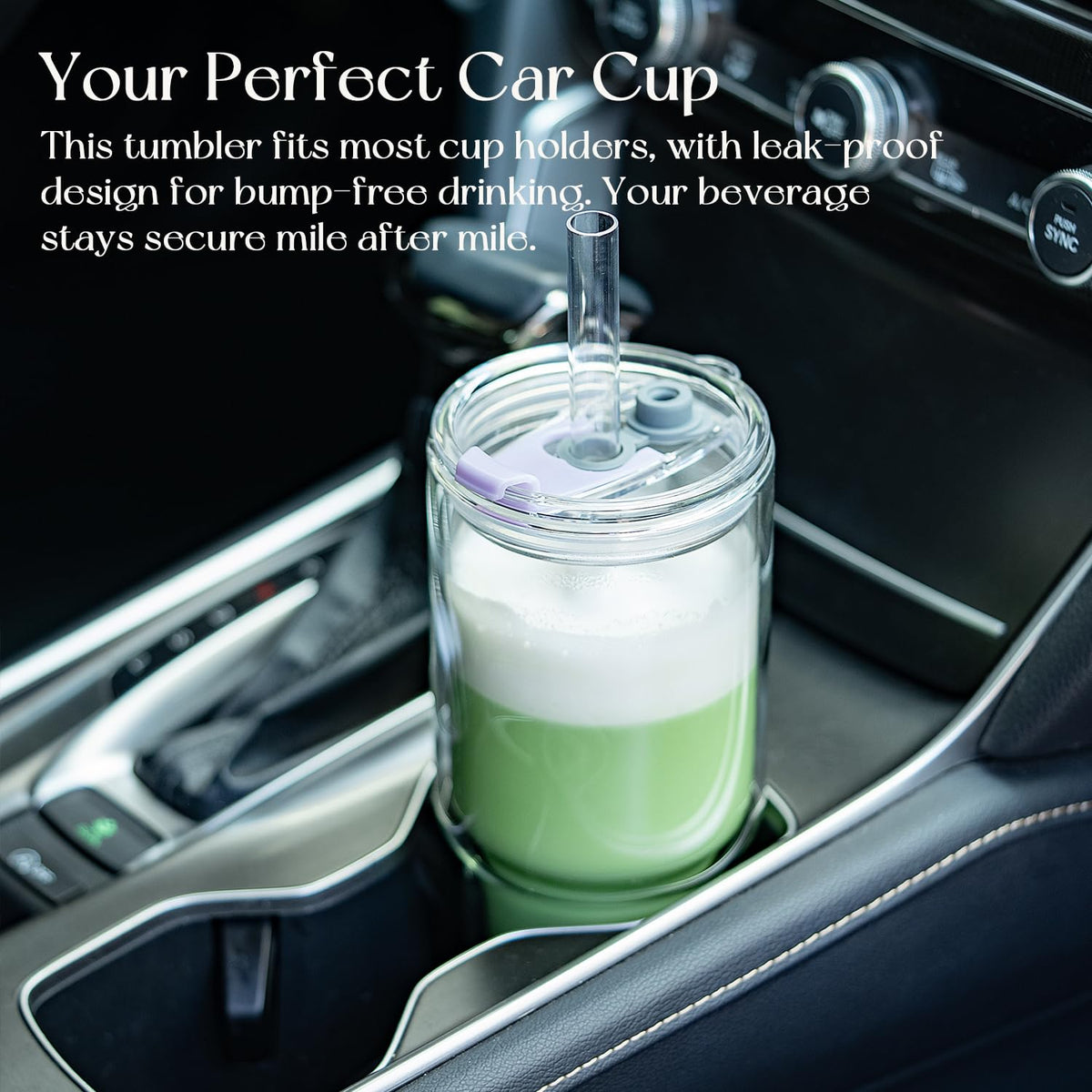 KEMORELA daily hydration tumbler suitable for water, tea, and smoothies.