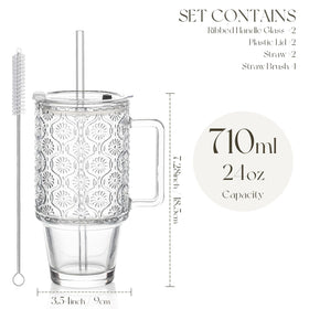 KEMORELA dishwasher-safe glass tumbler for easy cleaning