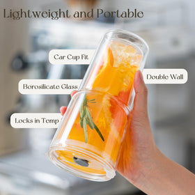 KEMORELA eco-friendly reusable glassware replaces disposable cups