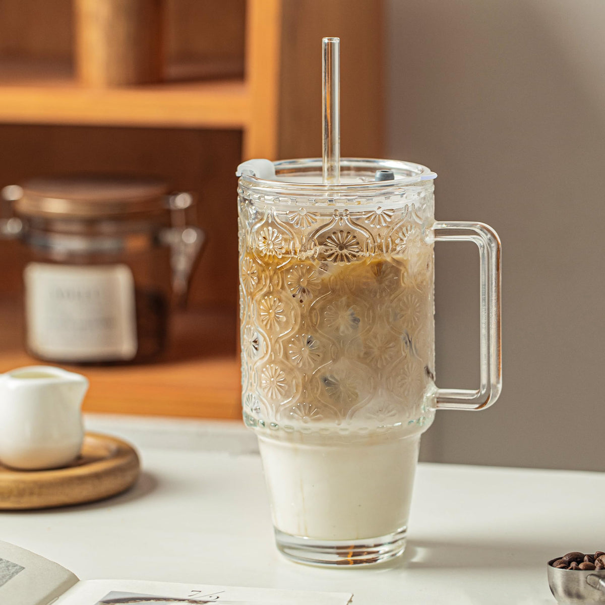 KEMORELA iced coffee tumbler ready for cold beverages