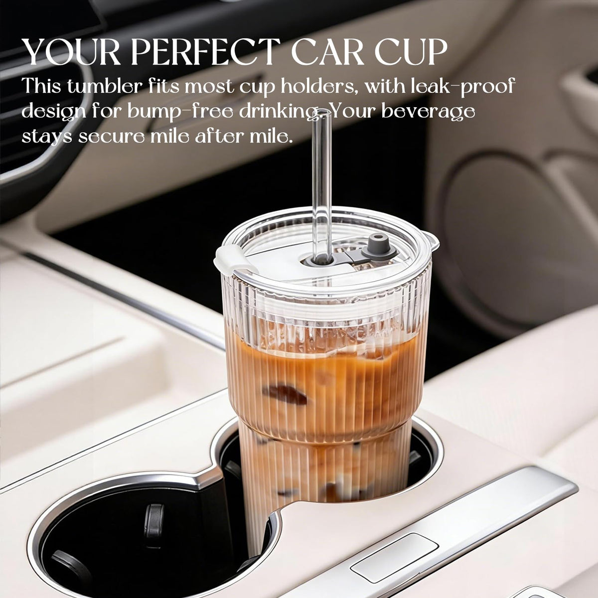 KEMORELA stackable glass cups for space-saving storage