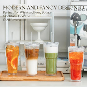 KEMORELA stylish glass tumbler suitable for office and gym