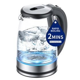 Kemzez Electric Kettle Glass 2L overview for quick, hot drinks at home.