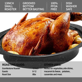 Kendane dishwasher-safe roasting pan resists wear and stays bright after cleaning