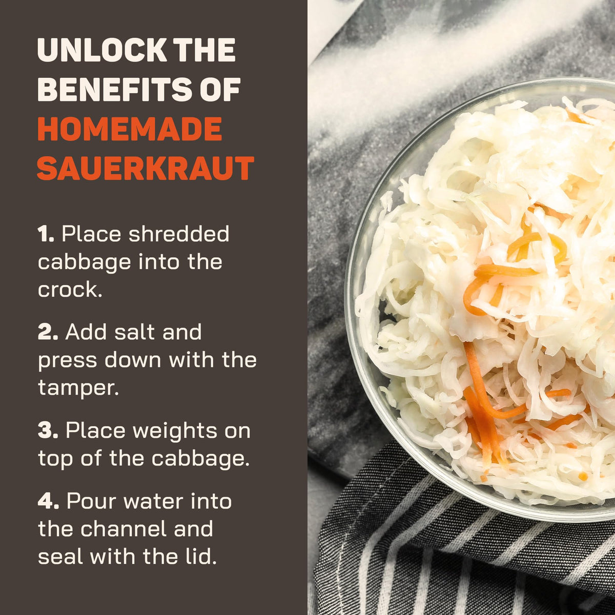 Kenley pounder packs cabbage to release juices and speed fermentation