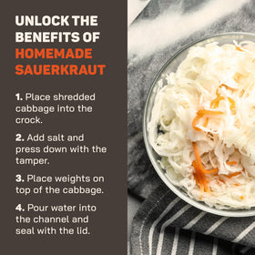 Kenley pounder packs cabbage to speed brine extraction and even fermentation.