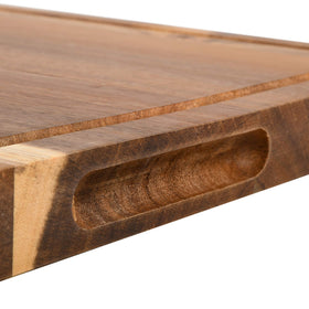 Kenmore Kenosha acacia surface is durable and easy to clean after prep sessions