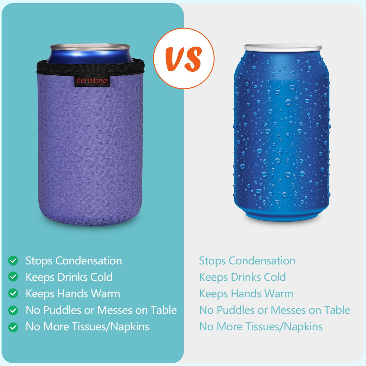 KENOBEE bottom-enclosed design helps prevent moisture transfer to furniture