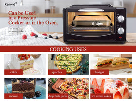 Kenond leakproof bakeware helps contain batter and reduce mess.