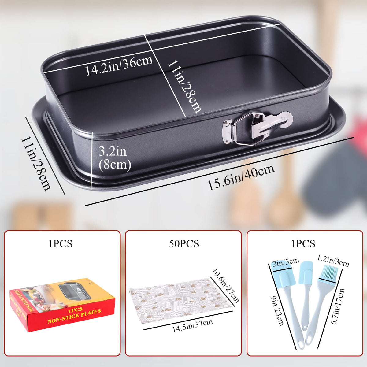 Kenond springform buckle with removable bottom enabling easy cake release.