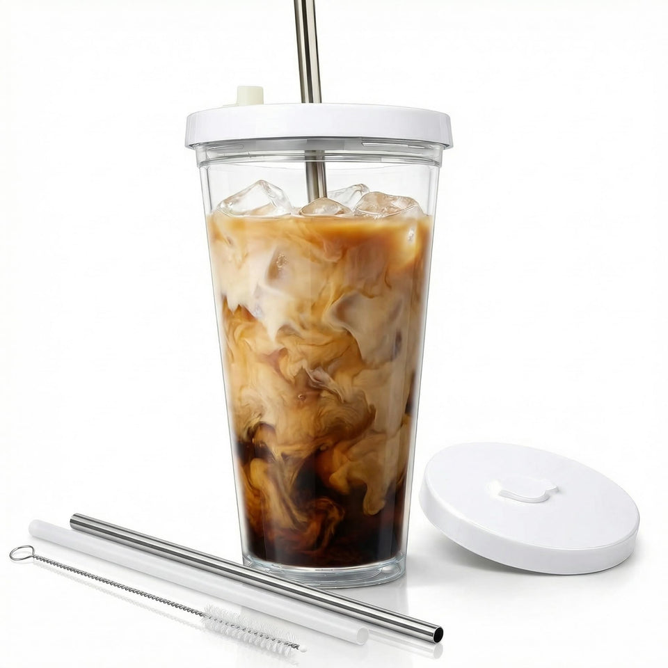 Kensal Home reusable iced coffee cup lid shown for secure spills-free travel