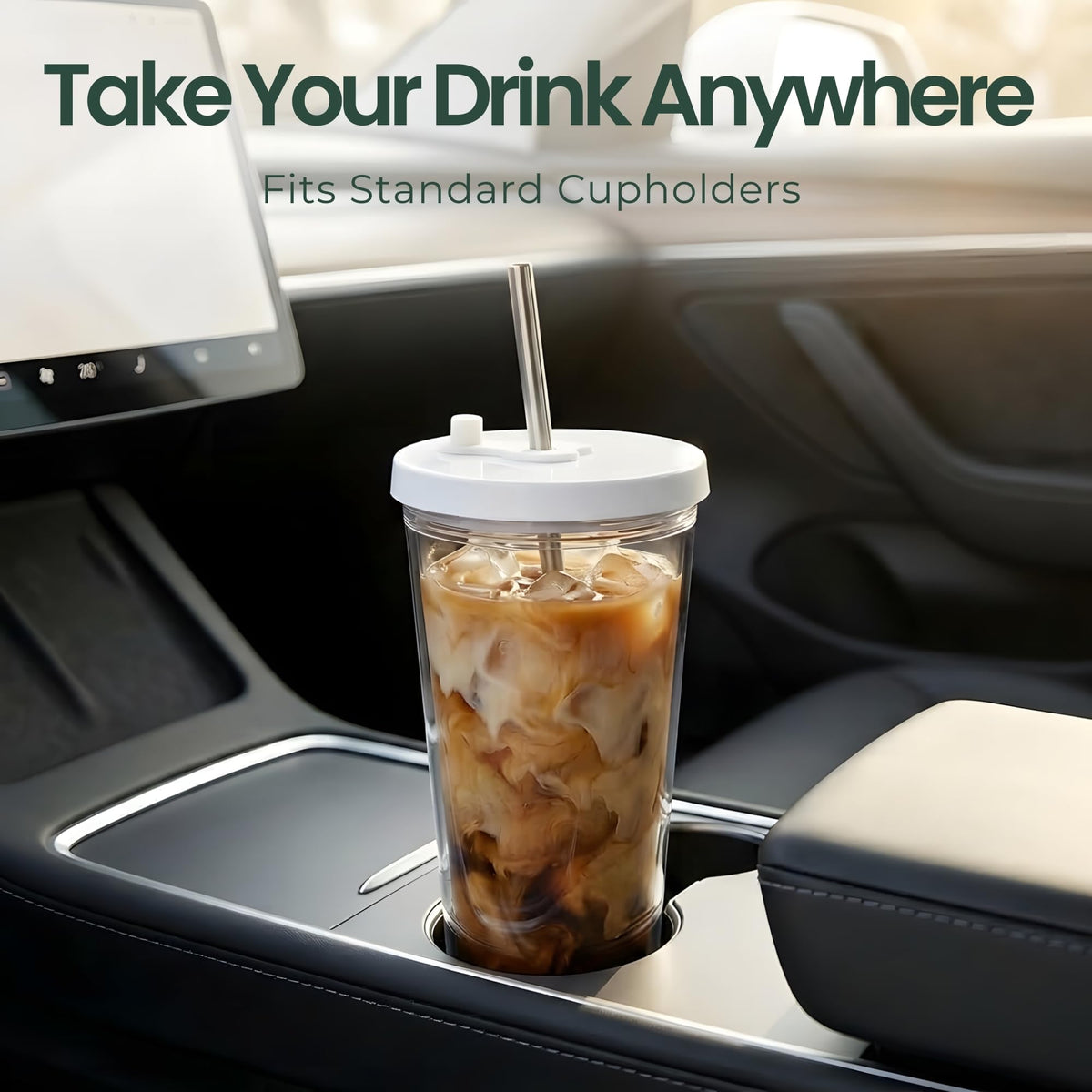 Reusable plastic straw option with Kensal Home for eco-friendly use