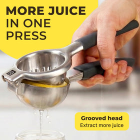 KENSINGTON LONDON squeezer in hand enables effortless juicing.